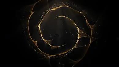 粒子光圈旋转揭示标志LOGO视频的预览图